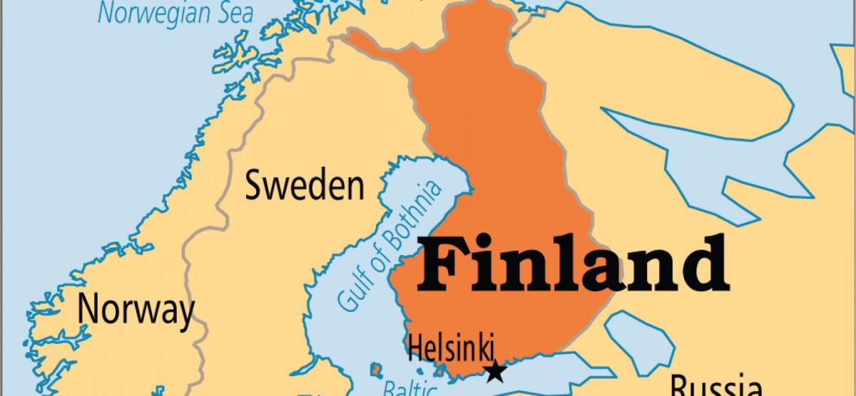 La carte de helsinki, Finlande