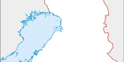 Carte vierge de la Finlande