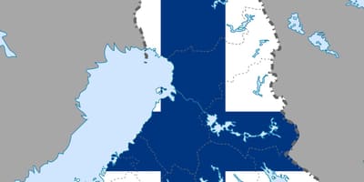 La finlande carte drapeau