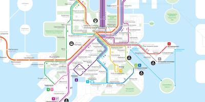Carte de la Finlande métro
